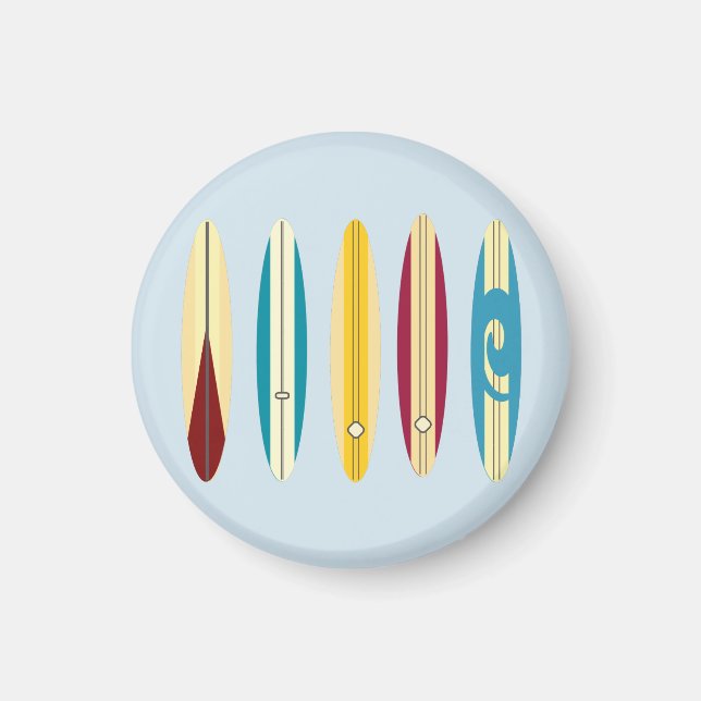 Vintage Longboards Magnet (Front)