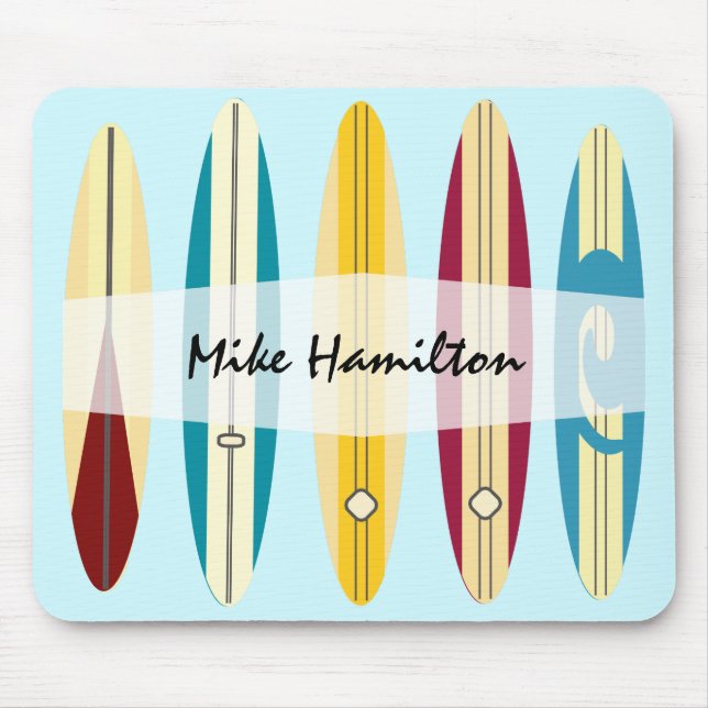 Vintage Longboards Mouse Pad (Front)