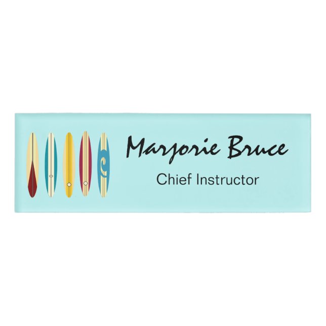 Vintage Longboards Name Tag (Front)