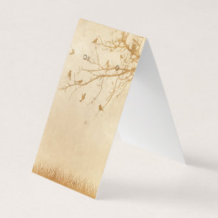 Vintage Look Birds with Tree Earring Display Cards