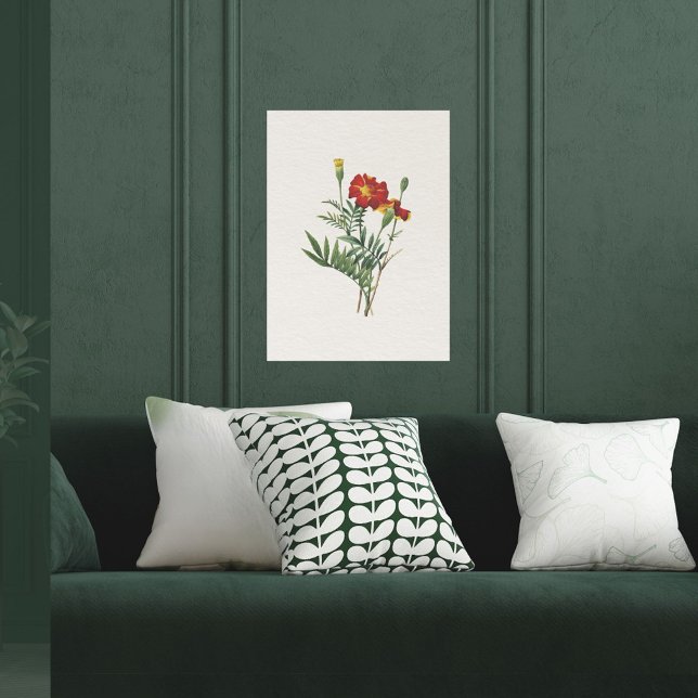 Vintage Look Botanical Marigolds Poster (Creator Uploaded)