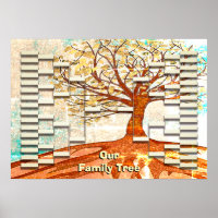 Vintage Look Custom Family Tree Template