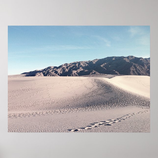 Vintage Look Death Valley Sand Dunes Poster (Front)