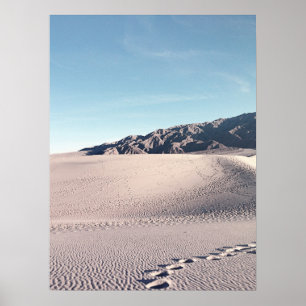 Vintage Look Death Valley Sand Dunes Poster