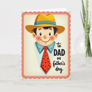 Vintage Look Fathers Day Card