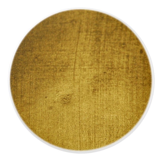 Vintage-Look gold used Ceramic Knob (Front)