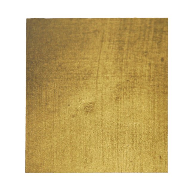 Vintage-Look gold used Notepad (Front)