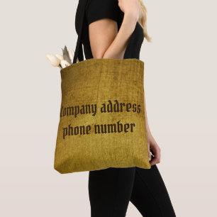 Vintage-Look gold used. Vintage Art Tote Bag