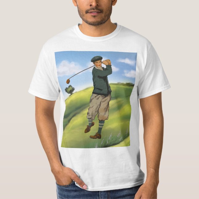 Vintage look Golfer Golf Mens T-shirt (Front)