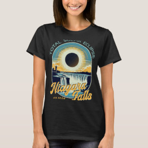 Vintage Look Total Solar Eclipse Niagara Falls T-Shirt