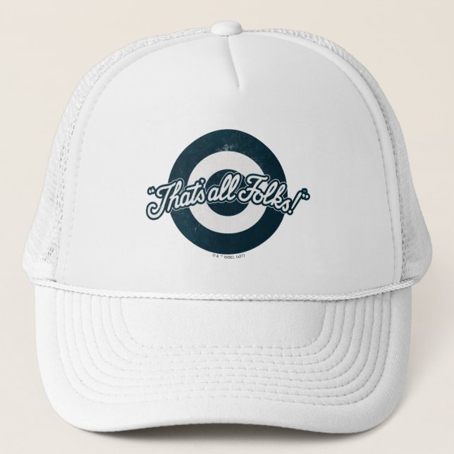Vintage LOONEY TUNES™ "THAT'S ALL FOLKS!™" Trucker Hat (Front)