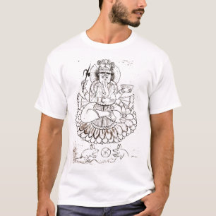 Vintage Lord Ganesha T Shirt Hindu Hinduism Yoga _