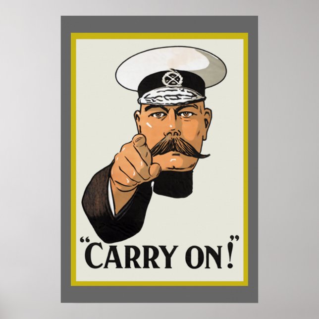 Vintage Lord Kitchener Carry On Poster (Front)