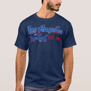 Vintage Los Angeles Baseball Est 1883 Baseball Lov T-Shirt