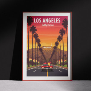 Vintage Los Angeles California Poster