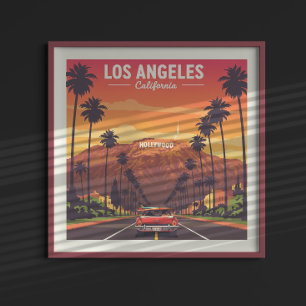 Vintage Los Angeles California Poster