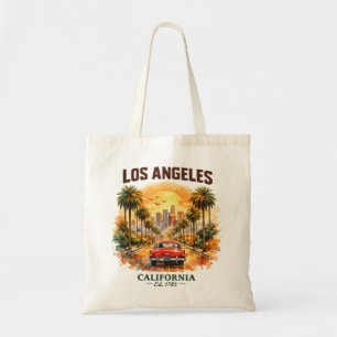 Vintage Los Angeles California Retro Sunset Tote Bag