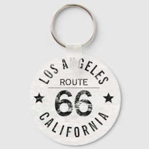 Vintage Los Angeles California Route 66 Key Ring