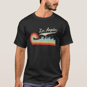 Vintage Los Angeles City Retro Sunset Skyline T-Shirt