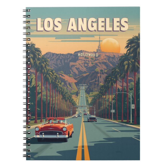 Vintage Los Angeles Notebook (Front)