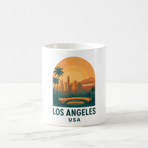 Vintage Los Angeles Travel – Retro Hollywood  Coffee Mug