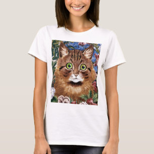 Vintage Louis Wain Garden Cat T-Shirt
