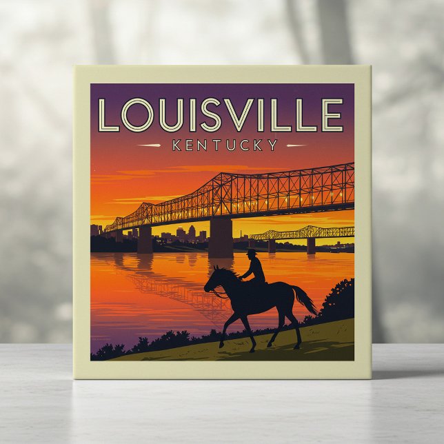 Vintage Louisville Kentucky Ceramic Tile (Creator Uploaded)