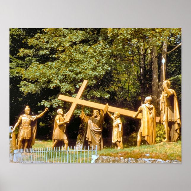 Vintage Lourdes, Stations of the Cross Poster (Front)