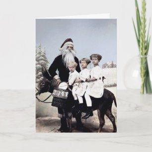 Vintage Lousy Santa Holiday Card