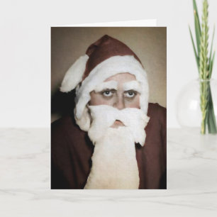 Vintage Lousy Santa Holiday Card