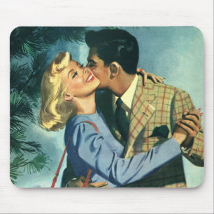 Vintage Love and Romance, Christmas Dance Mouse Pad
