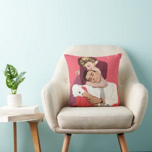 Vintage Love and Romance, Newlyweds in Pink Cushion