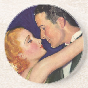 Vintage Love and Romance, Retro Hollywood Movies Coaster