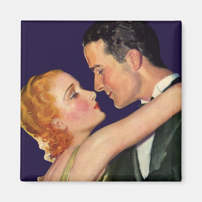 Vintage Love and Romance, Retro Hollywood Movies Magnet (Front)