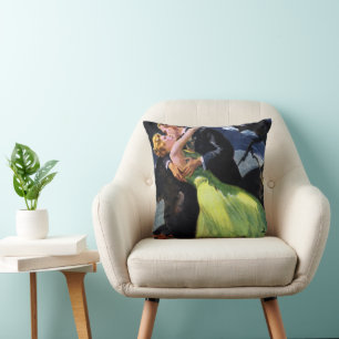 Vintage Love and Romance, Romantic Kiss Cushion