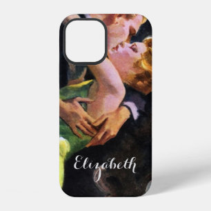 Vintage Love and Romance, Romantic Kiss iPhone Case