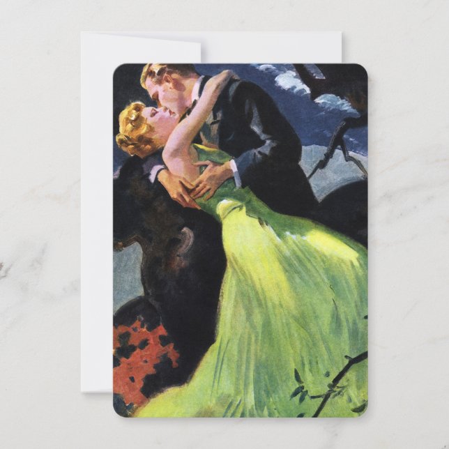 Vintage Love and Romance, Wedding Invitation (Front)