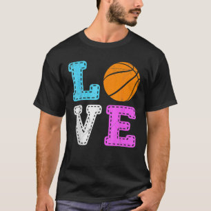 Vintage Love Basketball Team Fan Basketball Lover T-Shirt