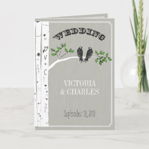 Vintage Love Birds Bird Cage Wedding Invitations