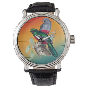 Vintage love birds watch