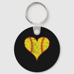 Vintage Love Fastpich Softll Mom Heart Ll Laces He Key Ring