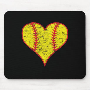 Vintage Love Fastpich Softll Mom Heart Ll Laces He Mouse Pad