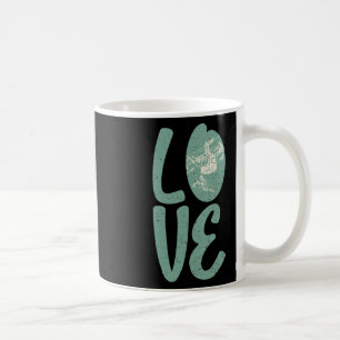 Vintage Love For Skiing T Shirt Ski Lift Snowboard Coffee Mug