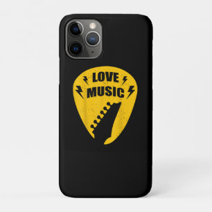 Vintage Love Guitar Music Lover Gift iPhone 11 Pro Case