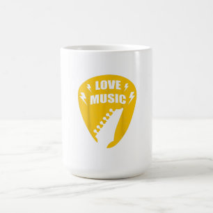 Vintage Love Guitar Music Lover Gift Coffee Mug