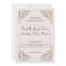 Vintage Love Key Wedding Invitation #V1
