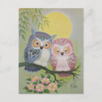 Vintage Love Owls