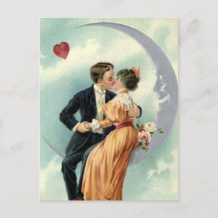 Vintage Love, Romance, Romantic, Save the Date Announcement Postcard