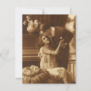 Vintage Love, Romance, Romantic, Save the Date Invitation