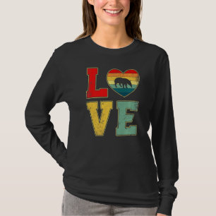 Vintage Love Tapir Retro 70s 80s Heart Farm Animal T-Shirt